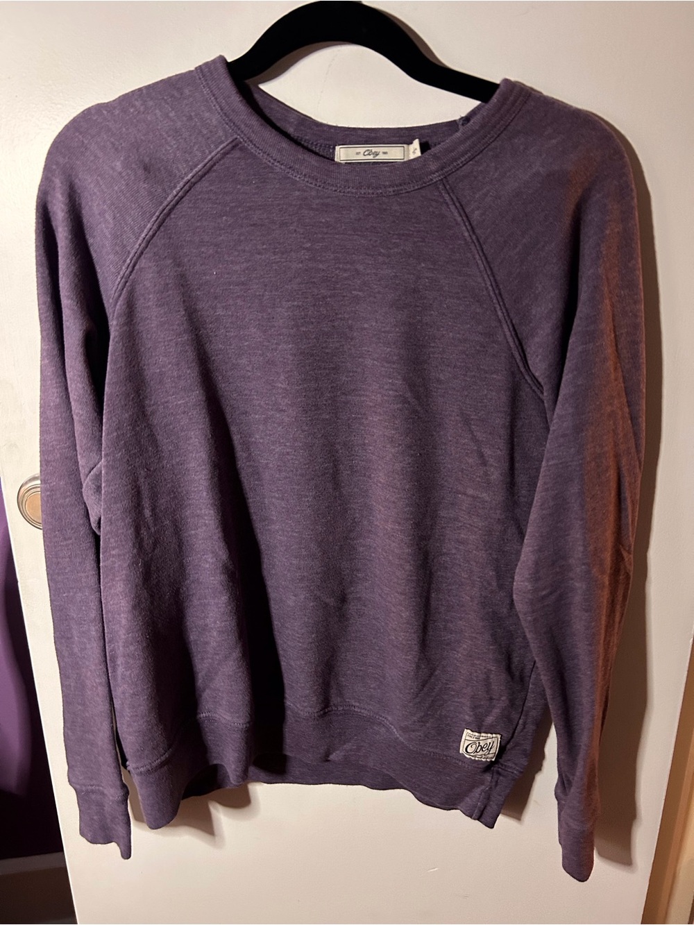 Obey Purple Crewneck Sweatshirt